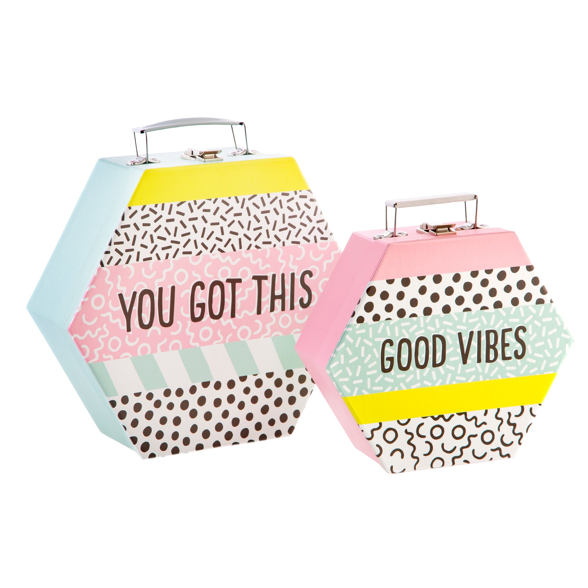 Memphis Modern Suitcases - set of 2