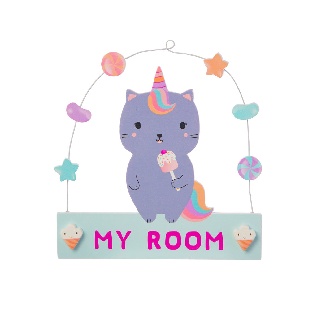 Sass & Belle - Luna Caticorn Sweeties Hanging Plaque