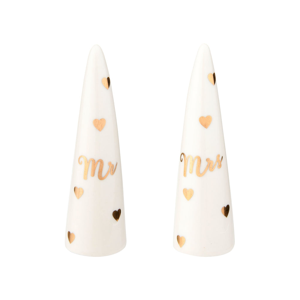 Sass & Belle Mr & Mrs Ring Cones - Set of 2